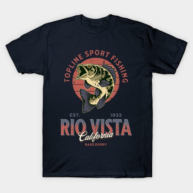 Rio Vista Bass Derby T-Shirt by TSHIRT PLACE